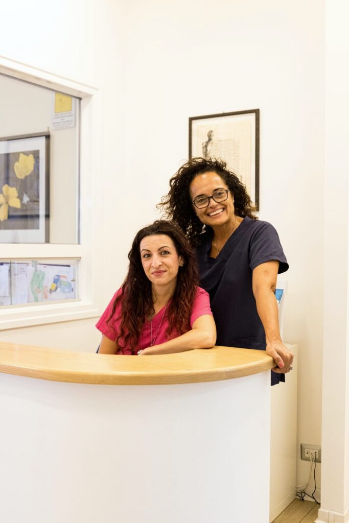 L'accoglienza dello studio dentistico Caporossi a Viterbo