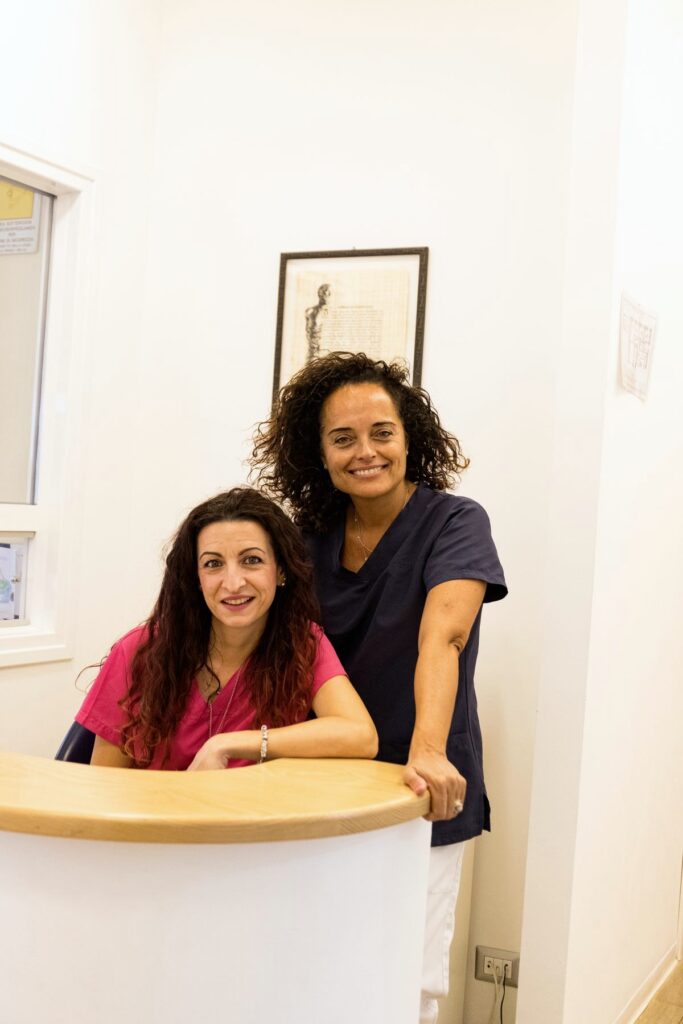 L'accoglienza dello studio dentistico Caporossi a Viterbo