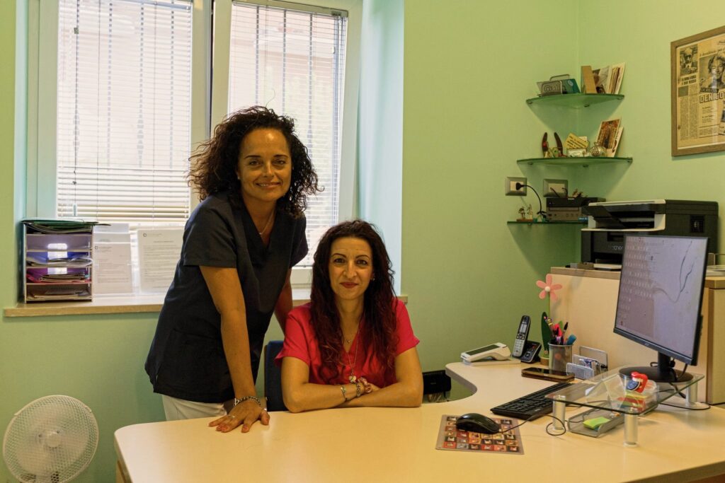 La segreteria dello studio dentistico Caporossi a Viterbo